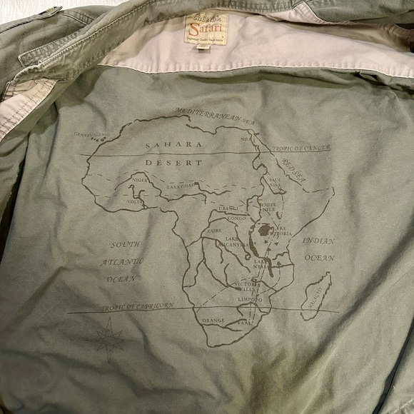 Cabela’s Button Up Shirt Jacket Men’s XL Tall Olive Safari Series Canvas - Picture 5 of 6